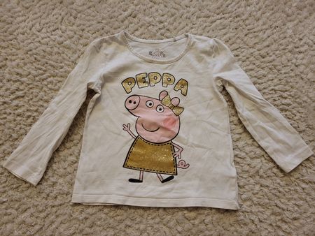 Peppa Pig Langarmshirt, Glitzer, Gr. 98