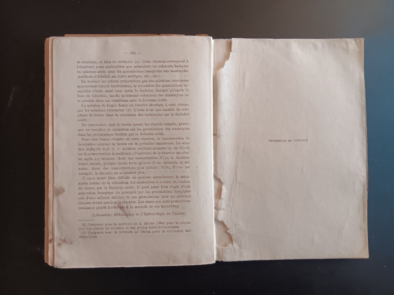 Bücher: Cahier de Technique Microscopique Eugène Bujard – Gebraucht aus Lausanne von Grabock 5