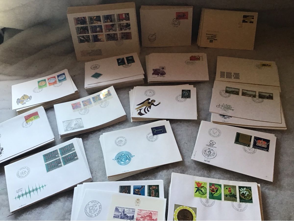 Tutti i francobolli: Briefumschlag Sammlung, FDC, Europa, Liechtenstein, Diverse – Usato da Bazenheid venduto da jud_wk8k 7