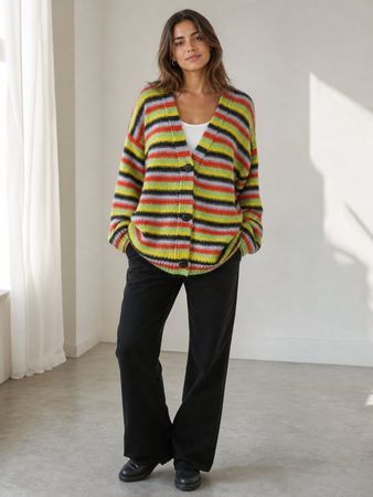 Neuware Fancy Frogbox Strickjacke Gr. L Wolle