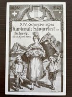 SCHWYZ Schwyzerisches Kantonal - Sängerfest 1925 (H. Bertle)