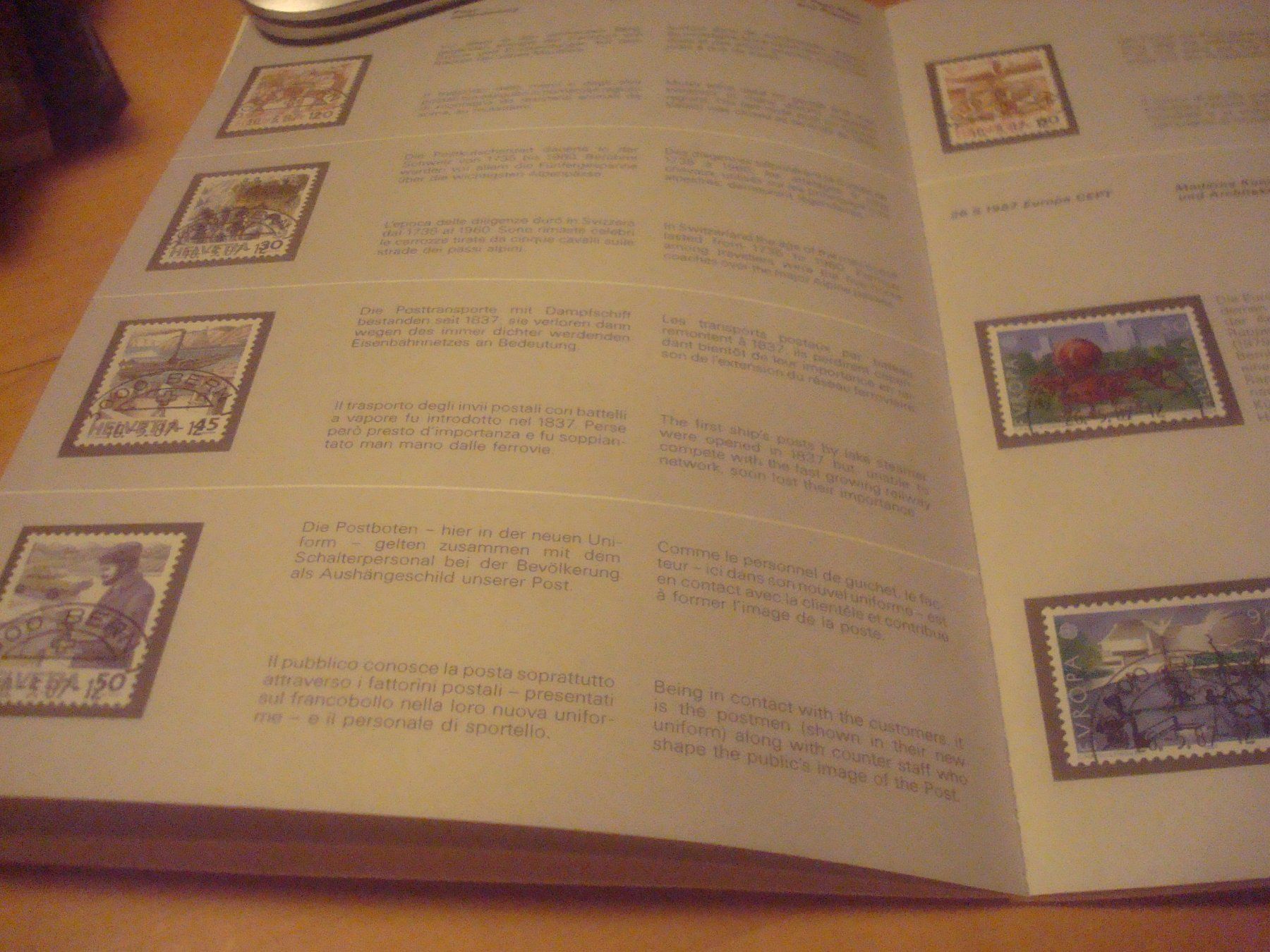 Alle Briefmarken: CH 1987 Jahresbuch mit HAlbmodstempel – Gebraucht aus Gordola von Polentaefung 4