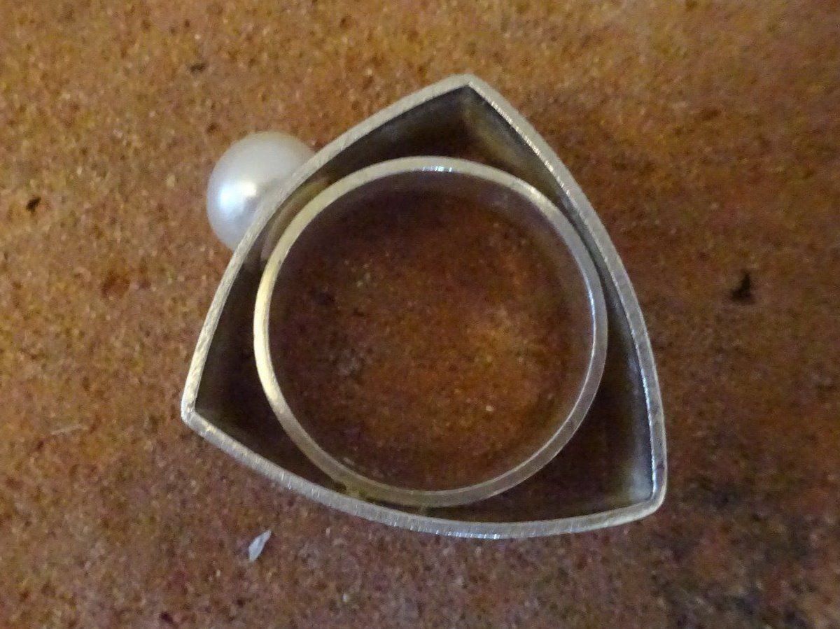 Anelli: Perle Ring RG60 / 925 Silber – Usato da Esslingen venduto da FetteSchnecke