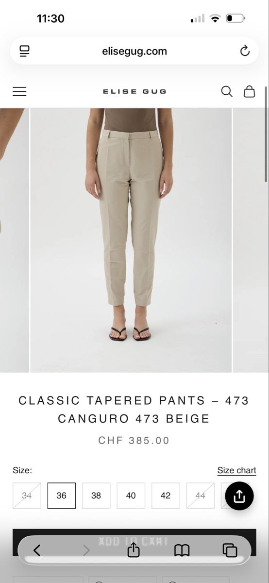 Pantaloni: Elise Gug 36 – Usato da Laupen BE venduto da Smythe 2