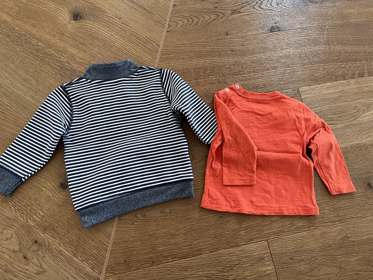 Maglioni & Felpe: Topomini 2 x Pullover Langarmshirt Größe 74 – Usato da Wolfwil venduto da NewGirl 1