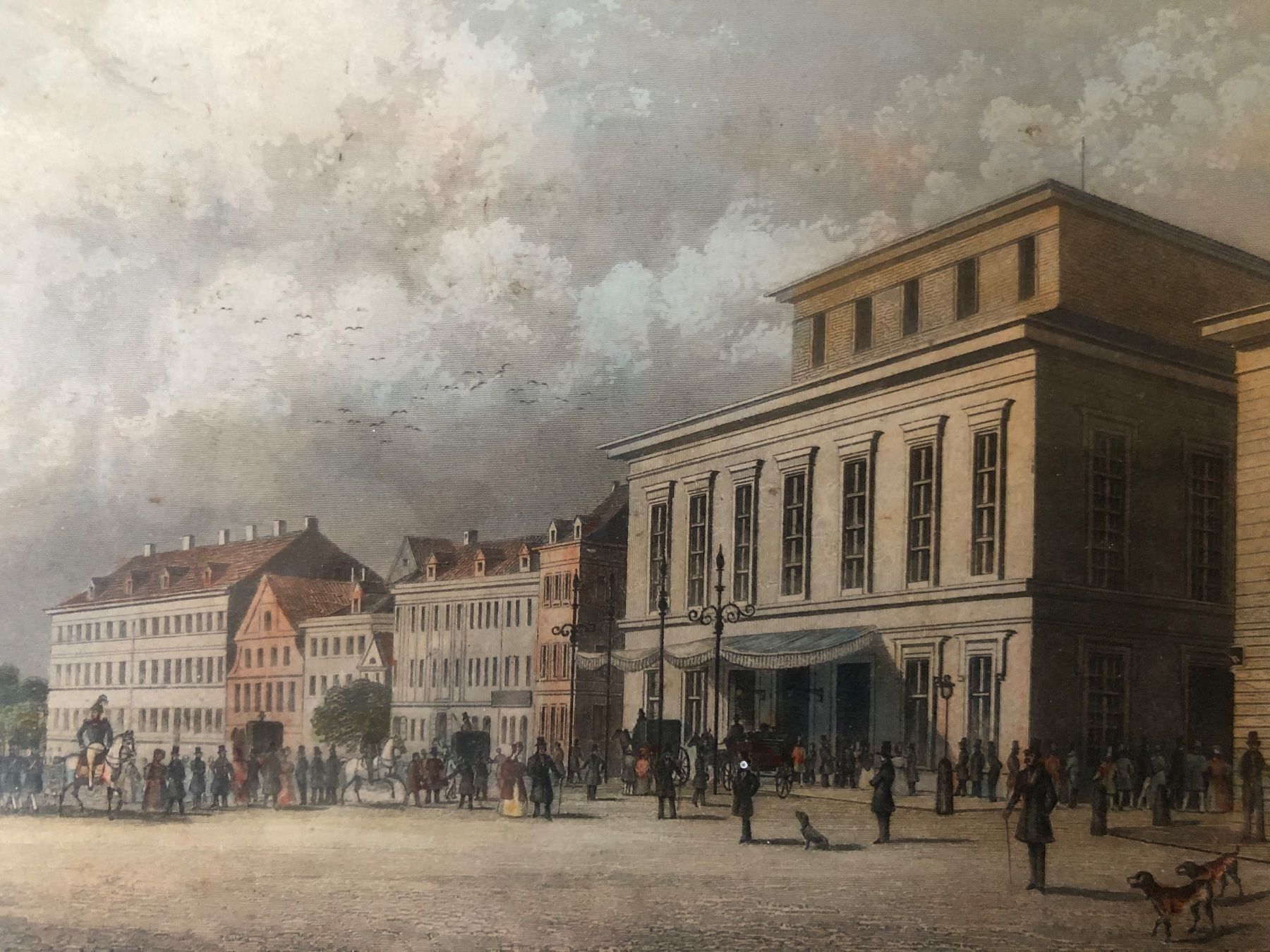 Gemälde: C.A.ZILL. Das Stadttheater in HAMBURG. – Gebraucht aus Wald ZH von mlnt 7