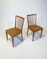 Stäblistuhl, Beizenstuhl Holzstuhl 60er 70er Vintage 2er Set