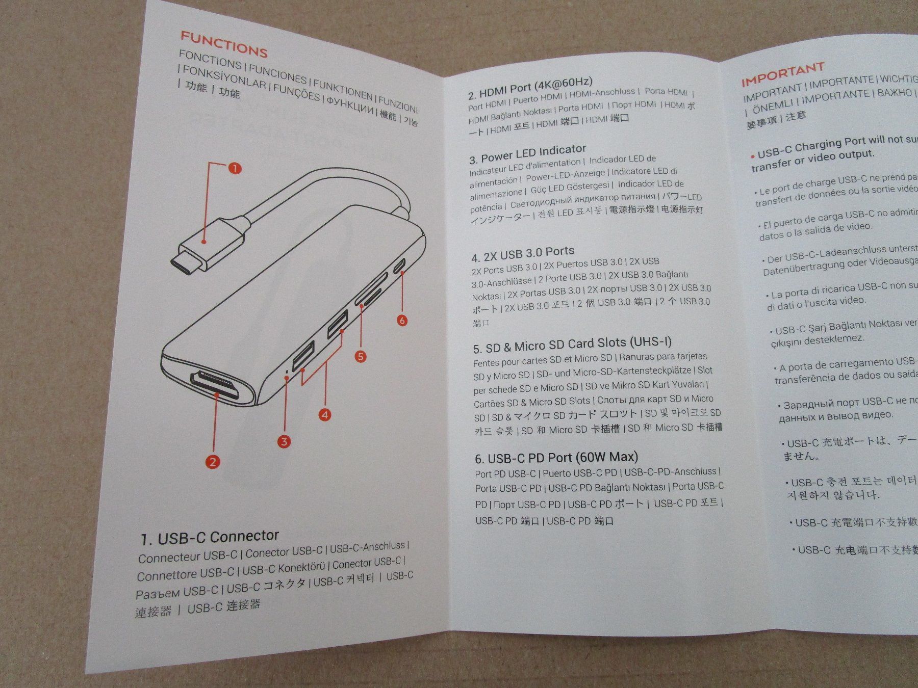 Unità & Adattatore: USB-C SLIM V2 Multiport Adapter – Nuovo e nell'imballaggio originale da Grenchen venduto da Bass25 1