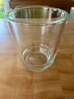 Vase Glas klar Top Zustand 17cm H