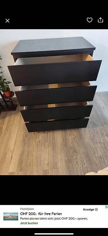 Cassettiere: IKEA MALM Kommode holz – Usato da Basel venduto da philminvx 2