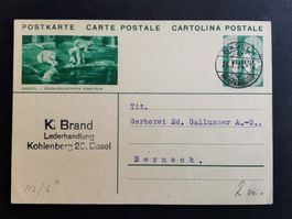 Bildpostkarte   Basel  BSU   1934  Ganzsache