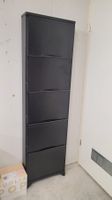 Schuhschrank, schwarz aus Metall