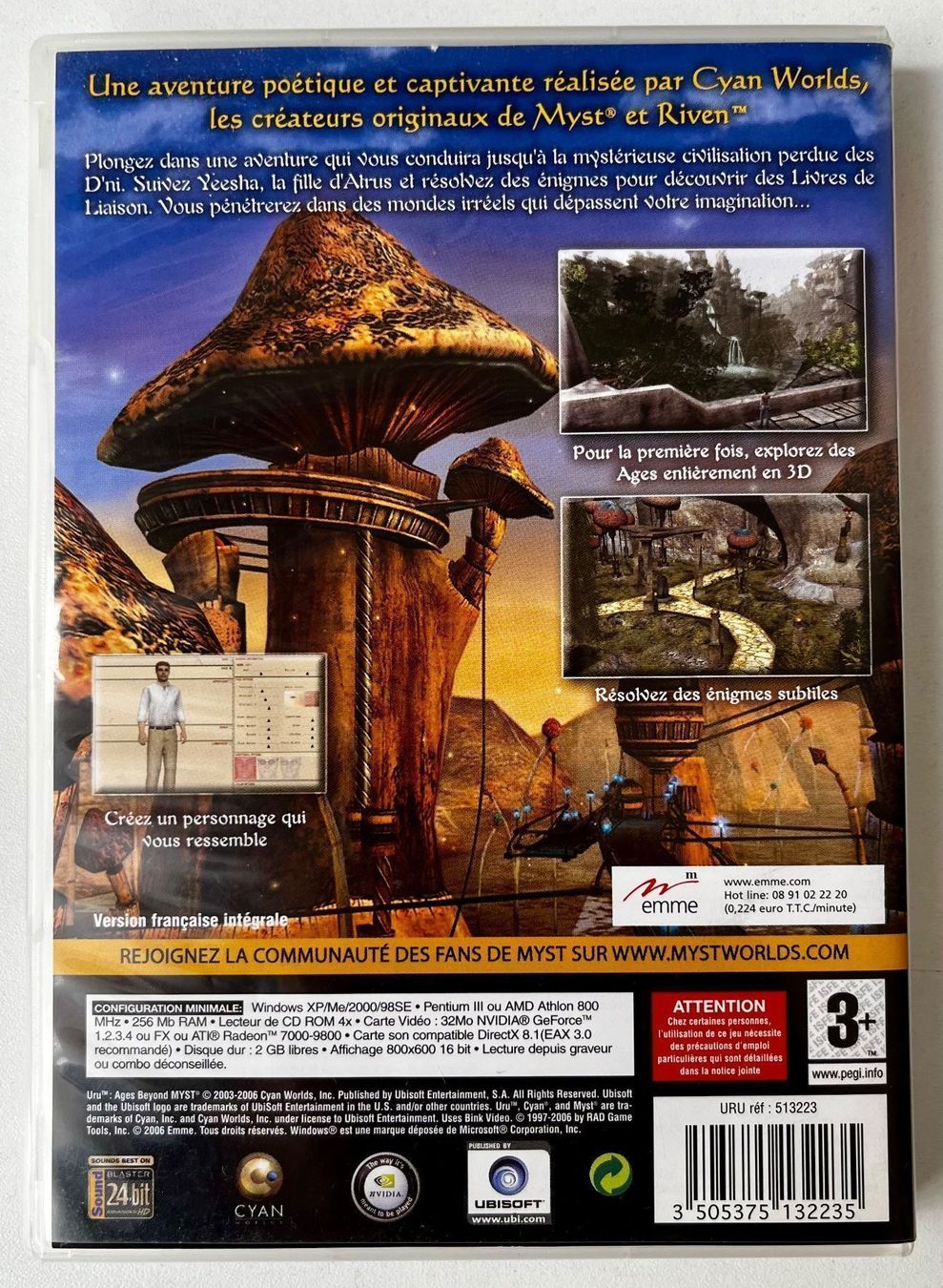 Giochi: Jeu PC  MYST / URU - Ages beyond Myst – Usato da Carouge GE venduto da pierre956 1