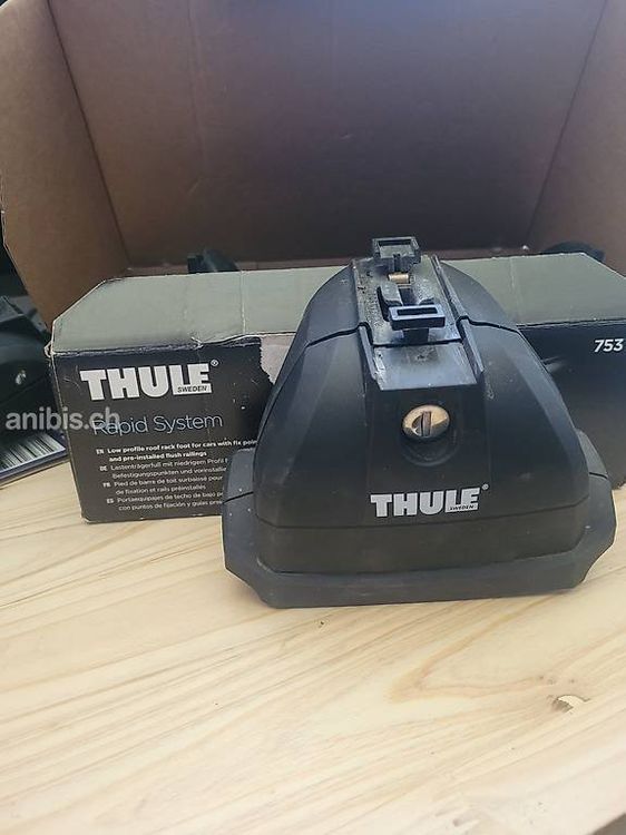 Thule 3069 Kit pour Barres de Toit, Set de 4, Noir