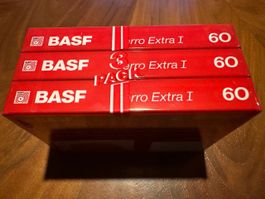 BASF Ferro Extra I 60 - 3er Pack, Kassette fuer Sammler!!!