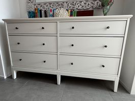 IKEA IDANÄS Kommode mit 6 Schubladen in Weiß (162 x 95 cm)