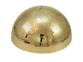 Spiegel-Halbkugel 50cm gold motorisiert