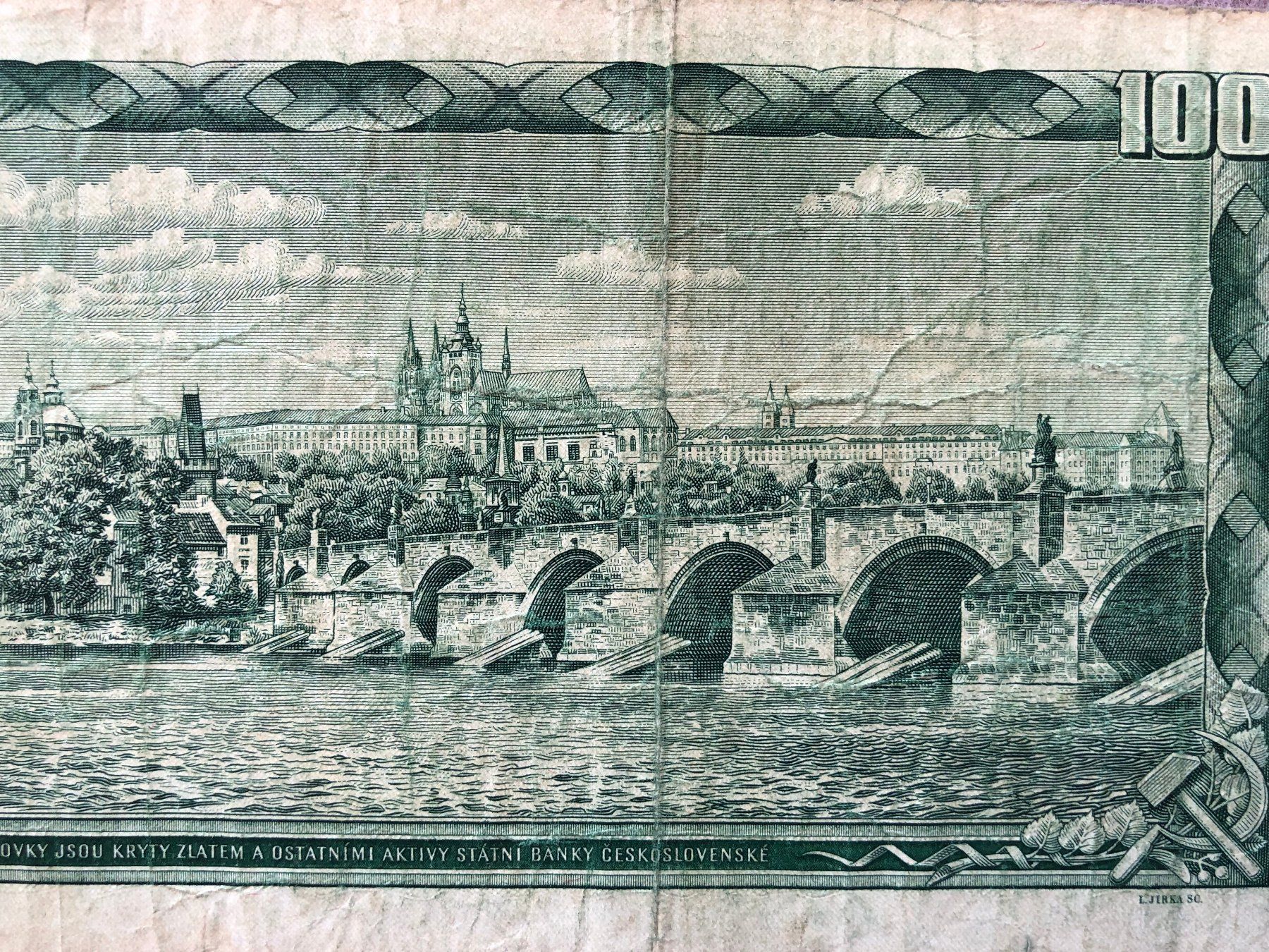 Banconote: Tschechoslowakei 1961 - 100 Kronen / Korun – Usato da Pfäffikon SZ venduto da Sieben77 2
