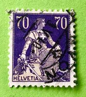 Nr.162 Sitzende Helvetia mit Schwert  GESTEMPELT    