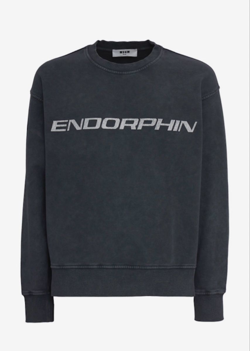 MSGM Maglioni & Felpe: MSGM Sweatshirt Endorphin grau Baumwolle Grösse M – Usato da Zürich venduto da Ralph12345