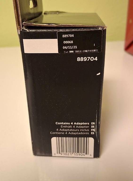 Thule Dachträger: Thule Adapter für Skiträger SquareBar Adapter 4-pack – Neu und originalverpackt aus Hünibach von  1