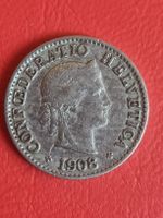 5 RAPPEN - SCHWEIZ - JAHR 1908