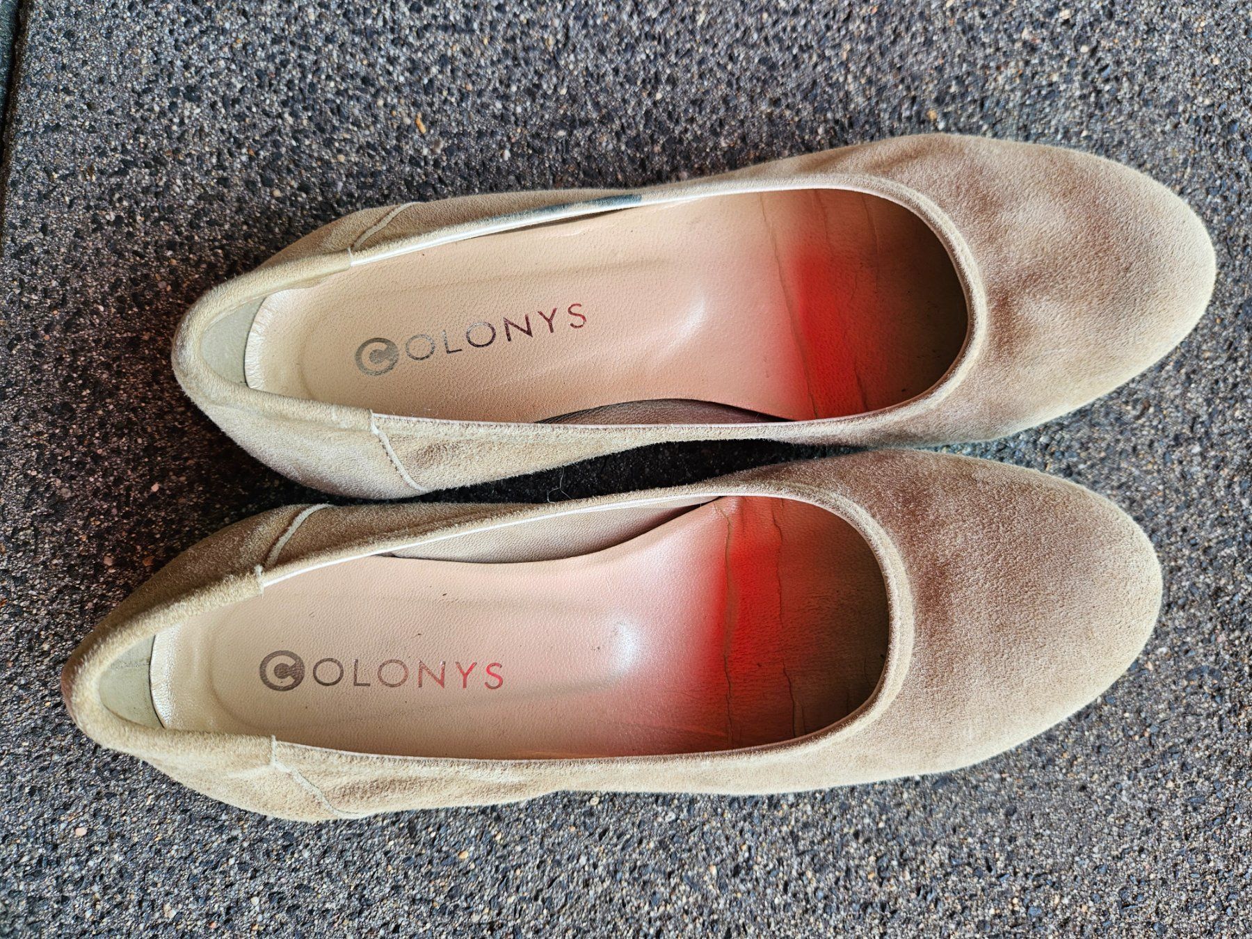 Scarpe da donna: COLONYS Ballerinas Wildleder Beige Gr. 37 – Usato da Hofstetten SO venduto da diebet