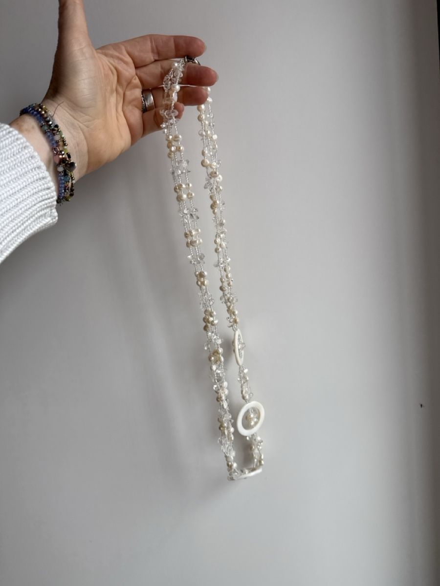 Catenine: Perlmutt, Süsswasserperlen Collier NEU – Nuovo e nell'imballaggio originale da Basel venduto da Chili007 4