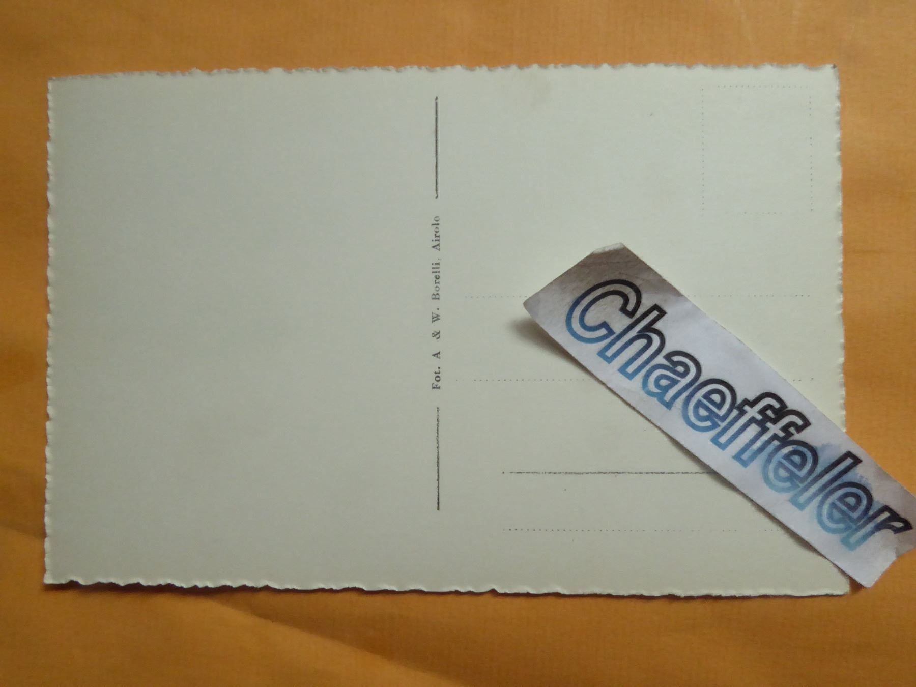 Cartoline postali: 1747  Airolo – Nuovo (secondo la descrizione) da Zürich venduto da Chaeffeler 1