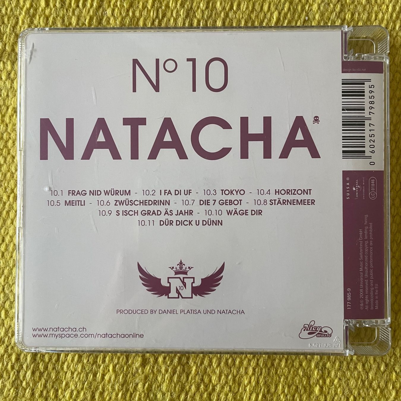 CD: NATACHA-NO 10 – Usato da Rorschacherberg venduto da CD-Roli 1