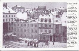 CHAUX - de - FONDS, incendie de l'hôtel de la Fleur de Lys