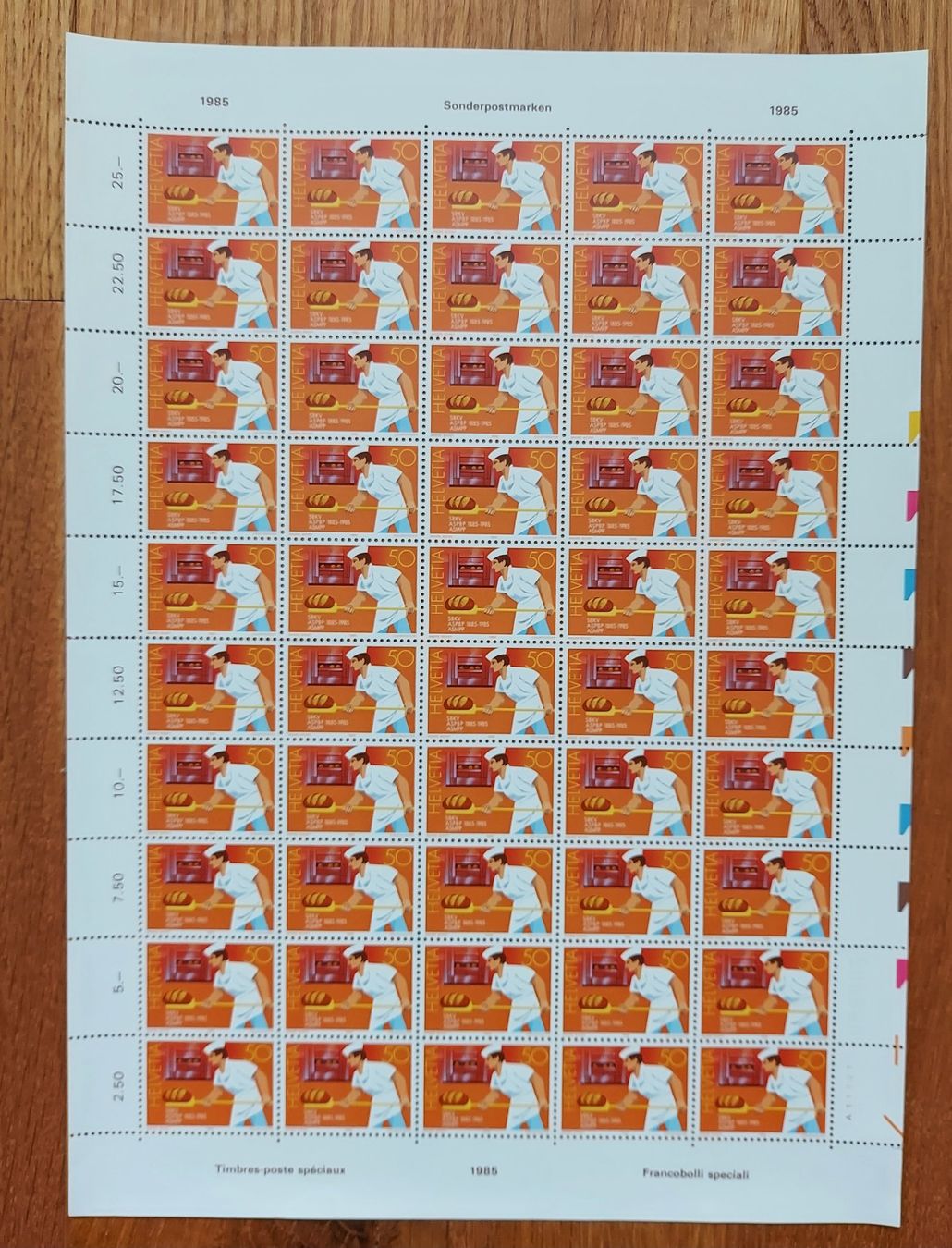 Tutti i francobolli: Postfrisch, gültige Schweizer Frankatur, Briefmarkenbogen – Nuovo e nell'imballaggio originale da Heiden venduto da ber_b77f