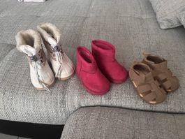 Kinder Schuhe 3 Paar für Mädchen Grösse 18/19