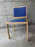 59Stk. Stuhl Dietiker Switzerland Holz, Blau mit Muster