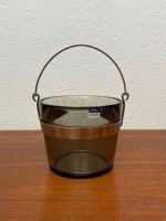 Vintage Glas Eiskühler Orrefors Fuga Rauchglas Eisbehälter