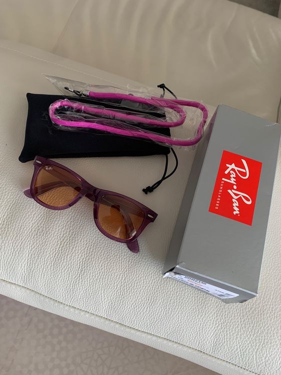 Neue Ray Ban ORIGINAL WAYFARER COLORBLOCK Violet ! (Neu und ...