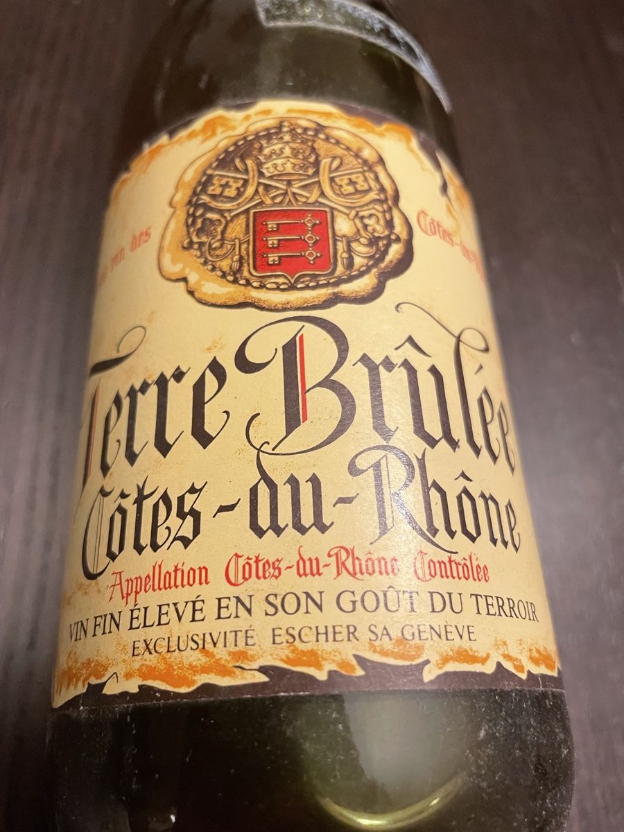 Wein: Terre Brûlée Côtes-du-Rhône 1982 – Gebraucht aus Fribourg von Obiwan22 1