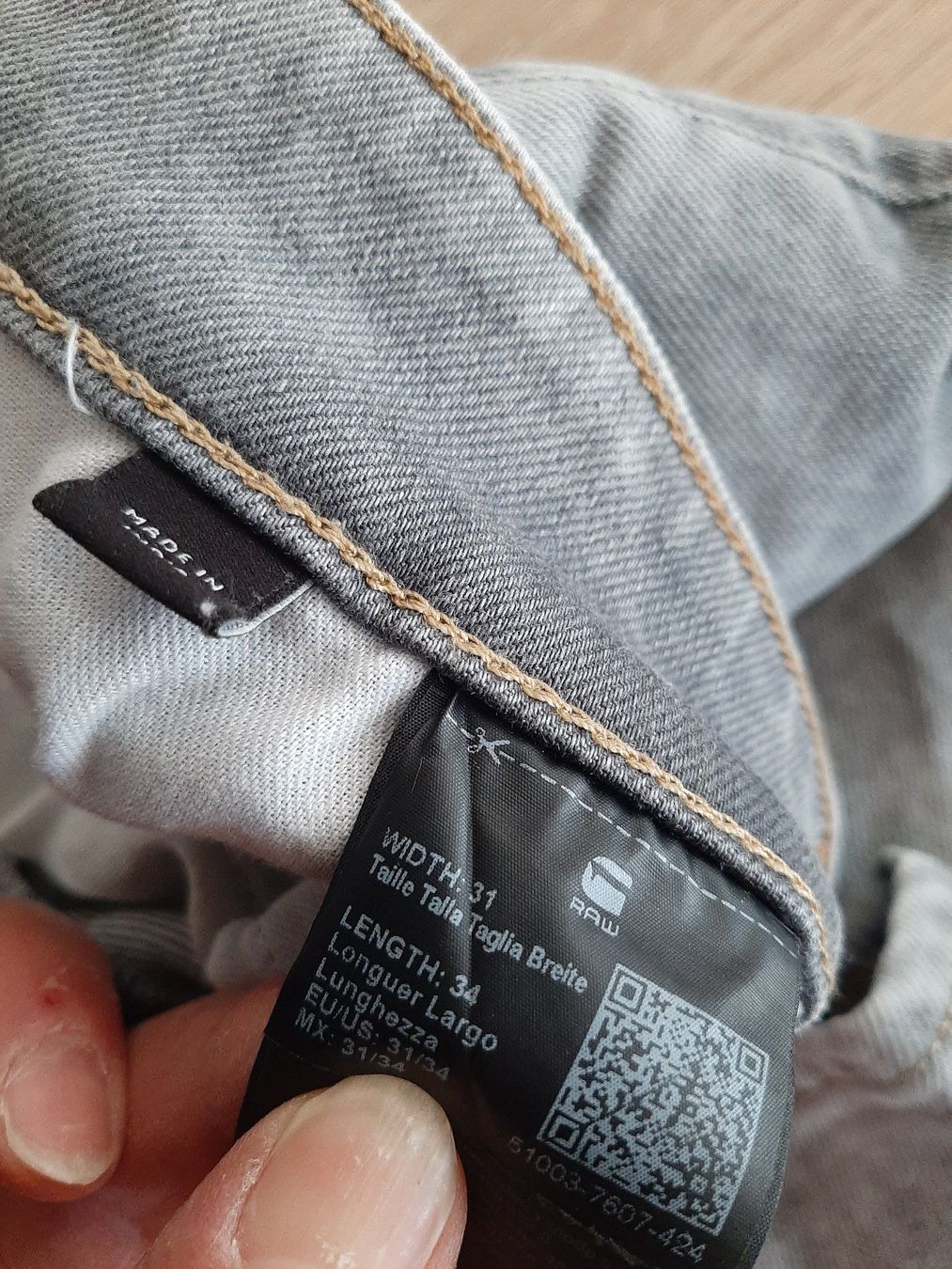 Jeans: Jeans Gr. 31 / 34 hellgrau, Marke RAW 3301 – Usato da Menziken venduto da Rien1 2