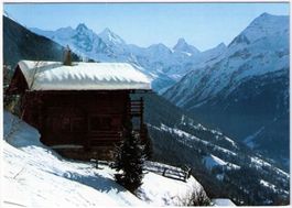 Saint Luc - Blick Richtung Matterhorn