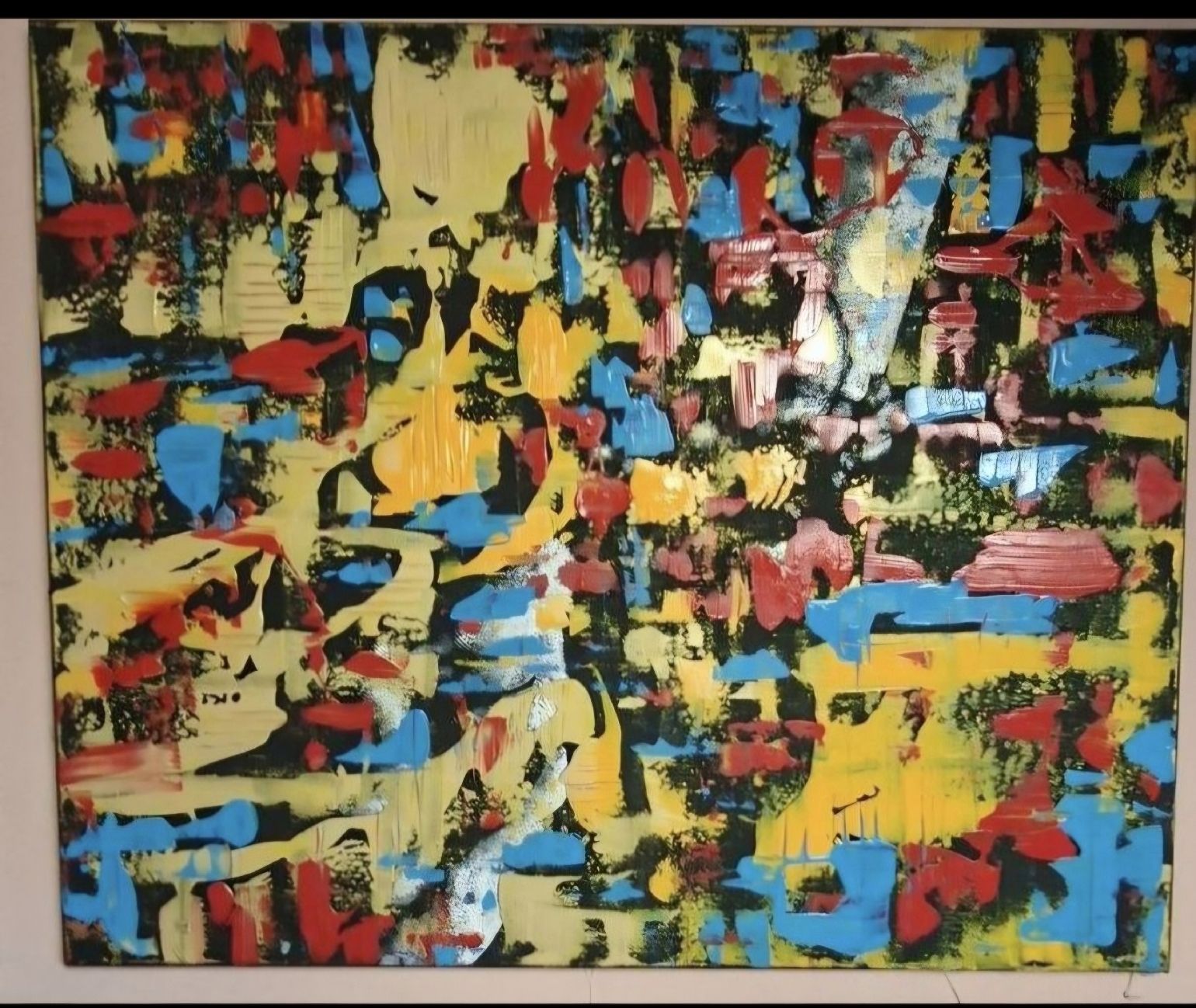 Gemälde: Gemälde Farbig Bunt handmade 70×86 – Neu (gemäss Beschreibung) aus Riehen von Steinbock1970 1