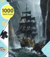 Jigsaw-Puzzle Piratenschiff 75x50cm-Familienspiel-Freunde