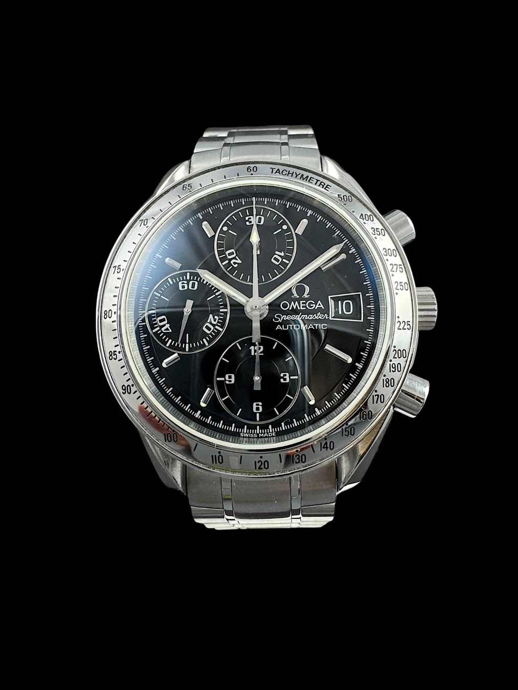 Omega Uhren: Omega Speedmaster Automatic Chrono 39mm Fullset 2000 *U1282 – Gebraucht aus Zürich von GalerieInauen 3
