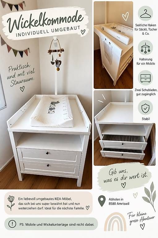 Fasciatoi & Accessori: Wickelkommode Marke: Eigenbau – Usato da Amriswil venduto da MyrMi