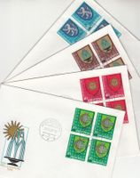 SBK J273 - J276 im 4er-Block FDC Bannwil