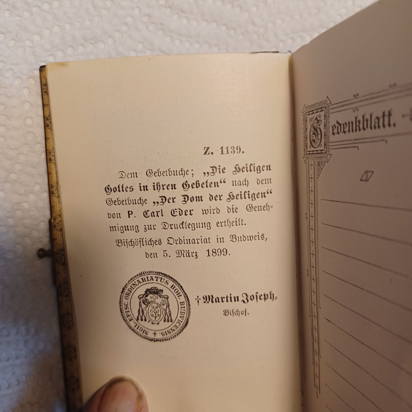 Bücher: Gebetsbuch von 1999 geprägtes Leder – Gebraucht aus Abtwil SG von luupsy 2