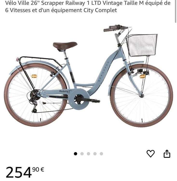 Vélo Ville 26 Scrapper Railway LTD Vintage vitesses (D