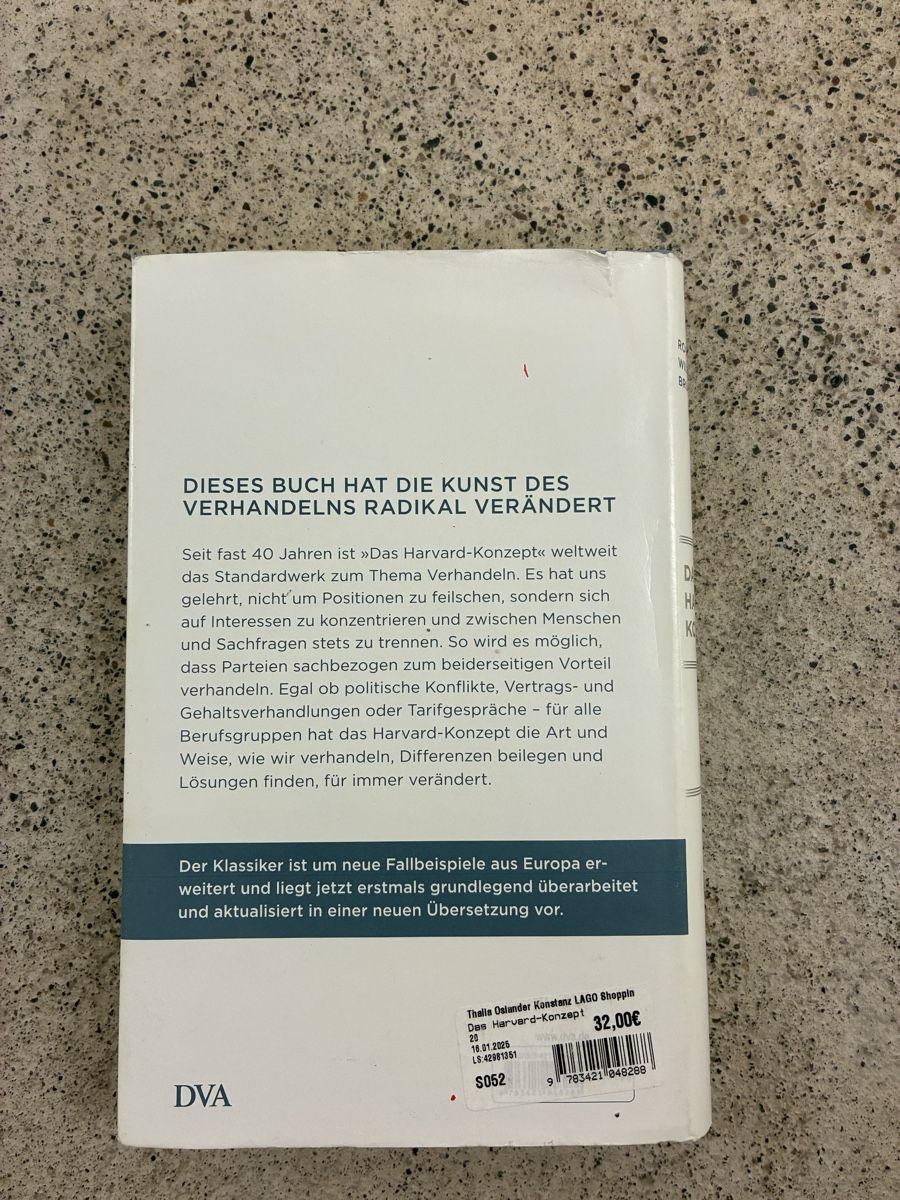 Livres: Buch: Das Harvard Konzept – D'occasion à Wangen SZ par el_paso08 1
