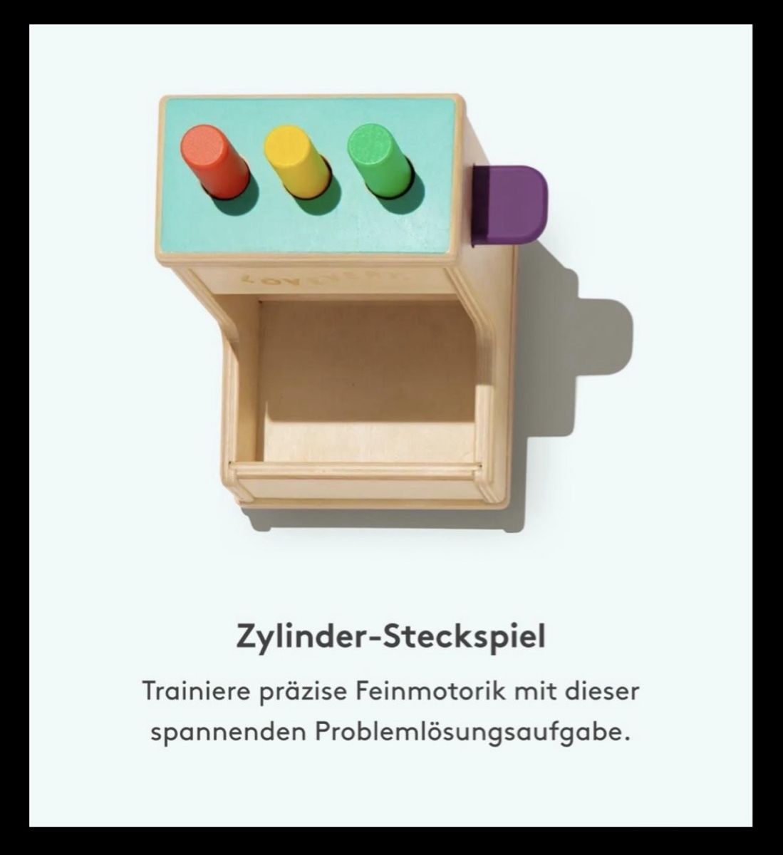 Giocattoli: Lovevery Zylinder-Steckspiel – Usato da Hirzel venduto da carta9 2