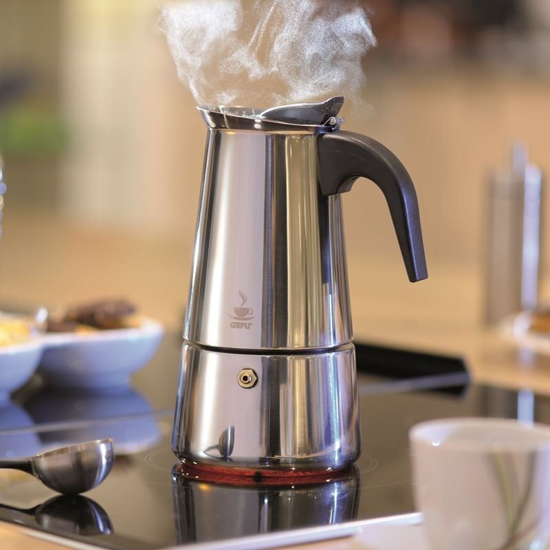 Kaffeemaschinen & Espressomaschinen: Kaffeekocher Emilio ,2 Tassen ,Edelstahl – Neu und originalverpackt aus Wettingen von kochshop 1