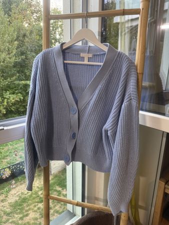 Gilet H&M bleu clair en maille taille S état correct